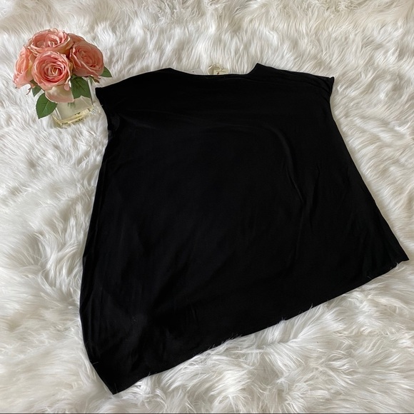 Nwt Max Studio - NEW 2 way Tee - Black Small - Picture 5 of 6
